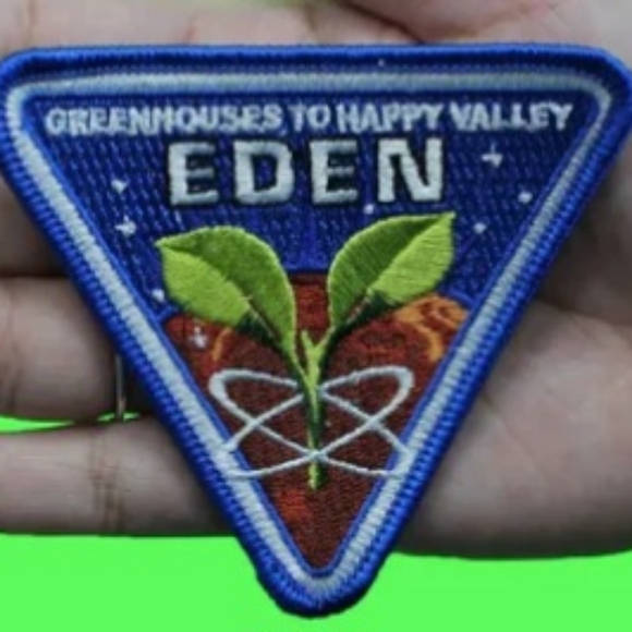 For All Of Mankind Patch Eden Greenhouses to Happy Valley Embroidered Iron On - Picture 2 of 4